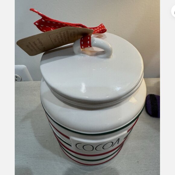 Rae Dunn COCOA ceramic canister New release - Picture 4 of 5
